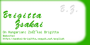 brigitta zsakai business card